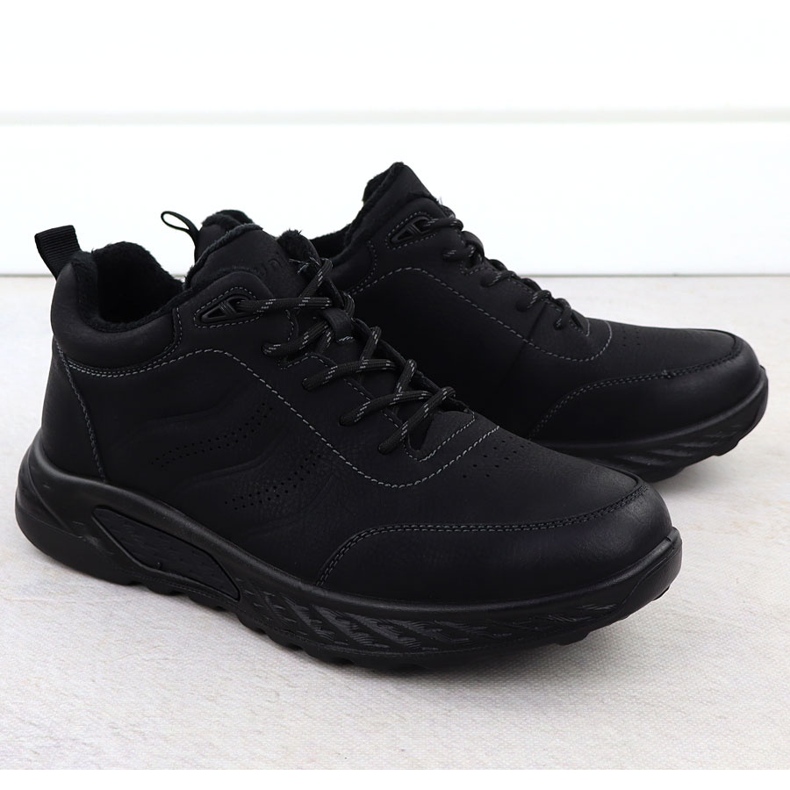 Trapery męskie ocieplane czarne Unisoft 25MN16-9275