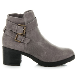 Kylie Szare botki ze sprzączką