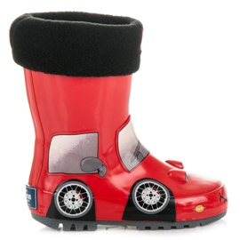 American Club Kalosze z autkiem czerwone