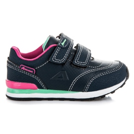 American Club Trampki Na Rzepy niebieskie