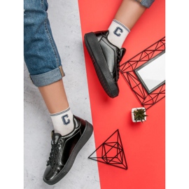 Kylie Trampki Na Platformie czarne