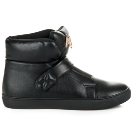 Wysokie Trampki Na Rzep czarne