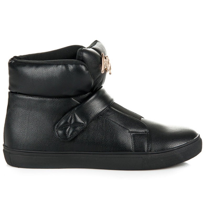 Wysokie Trampki Na Rzep czarne