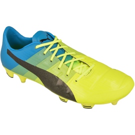 Buty piłkarskie Puma evoPOWER 1.3 Fg M 10352401 wielokolorowe żółte