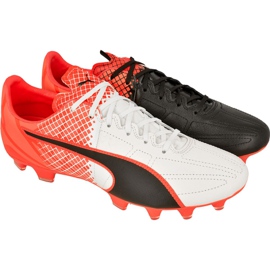 Buty piłkarskie Puma evoSPEED 3.4 Tricks Leather Fg M 10379401 niebieski, biały, czarny wielokolorowe
