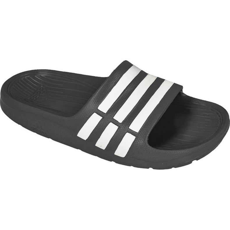Klapki adidas Duramo Slide K Jr G06799 białe czarne