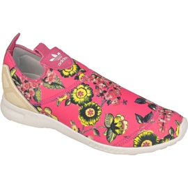 Buty adidas ORIGINALS ZX Flux ADV Smooth Slip On W S78960 wielokolorowe różowe