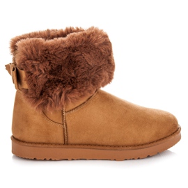 Kylie Mukluki Z Kokardą brązowe