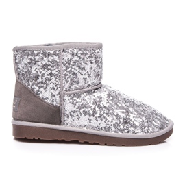 Torna Błyszczące mukluki szare