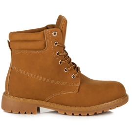 Queentina Camelowe Trapery brązowe