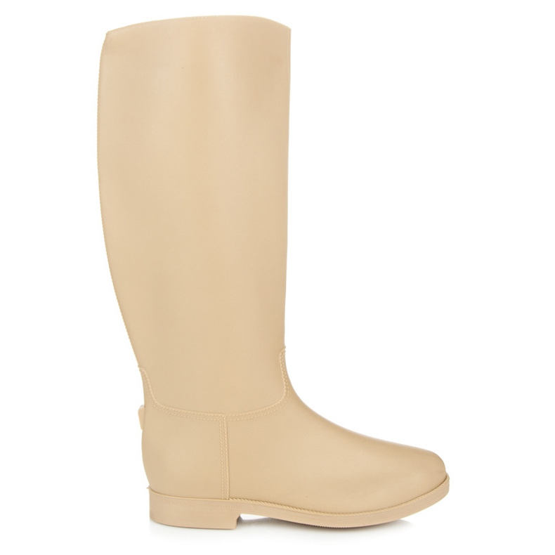 Kalosze zapinane na suwak brązowe