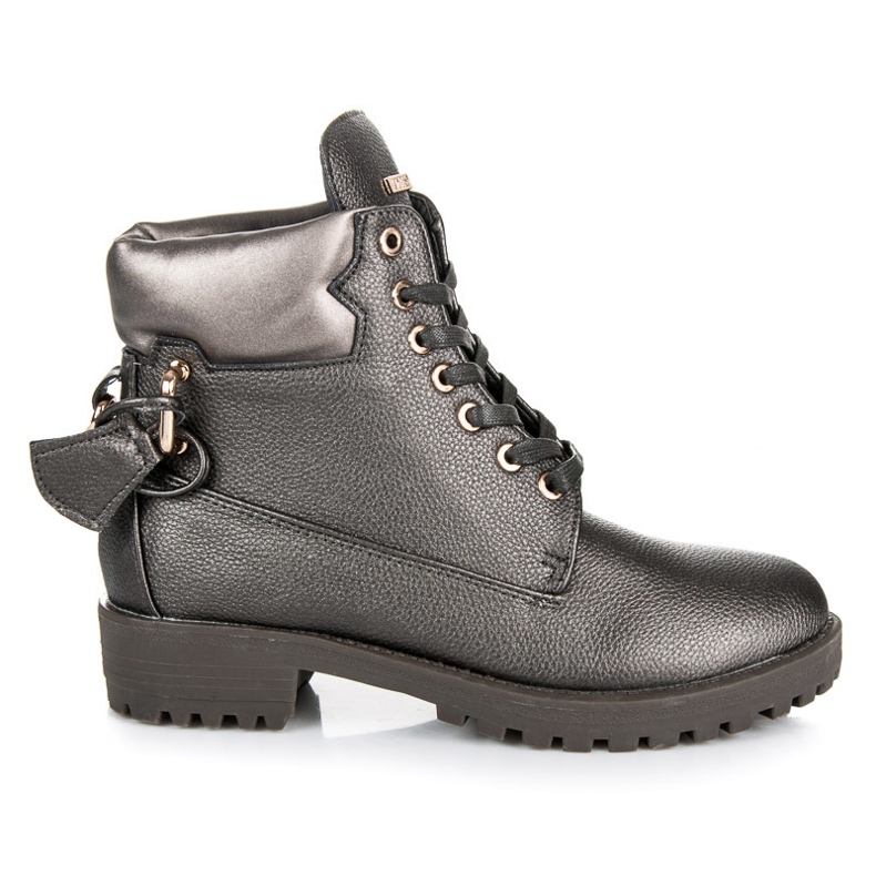 Vices New Collection Stylowe Traperki szare