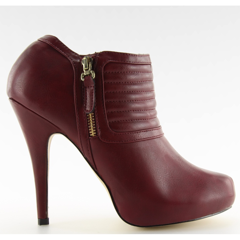 Botki na platformie 200-80 Red wielokolorowe czerwone