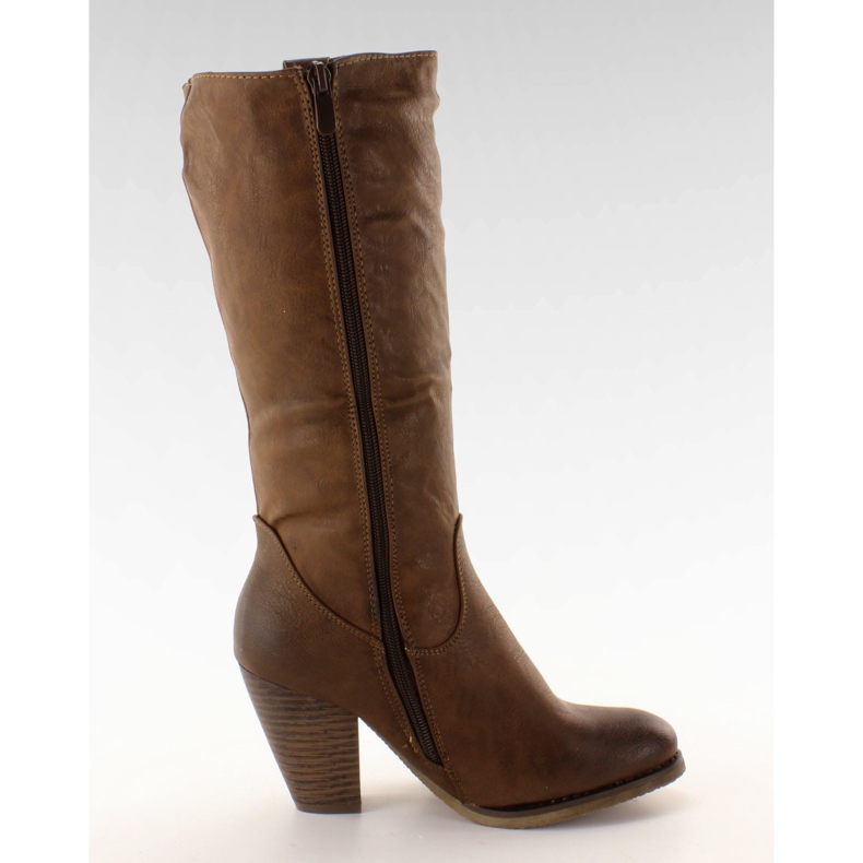 Kozaki kowbojki Z6287 brązowe