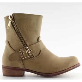 Botki skośny suwak FA91 Khaki