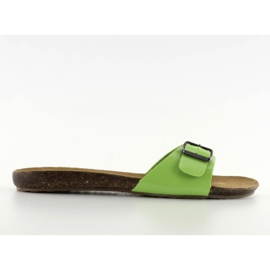 Klapki z klamrą IR-283 zielone