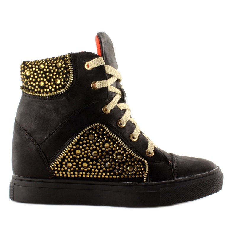 Sneakers Z Jetami 27196 Czarne