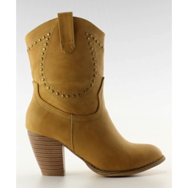 Botki kowbojki 8397-GA camel brązowe