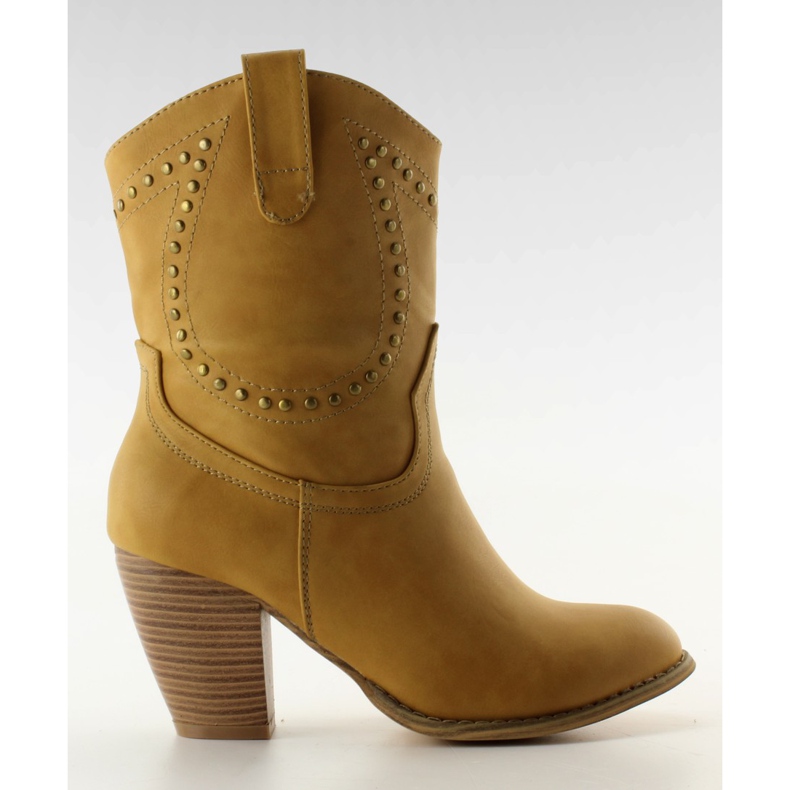 Botki kowbojki 8397-GA camel brązowe