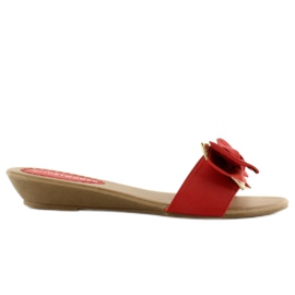Klapki eleganckie YC-51 czerwone