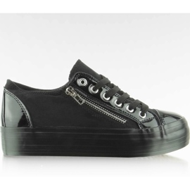 Trampki na wysokiej podeszwie YDB-27 Czarne