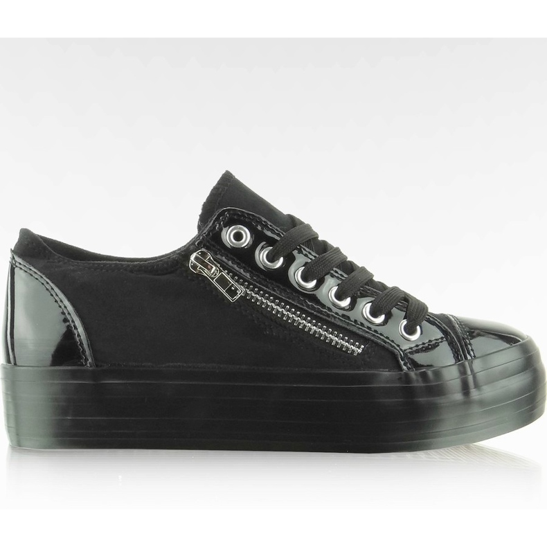 Trampki na wysokiej podeszwie YDB-27 Czarne