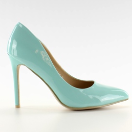 Lustrzane szpilki mirror heels Niebieski niebieskie