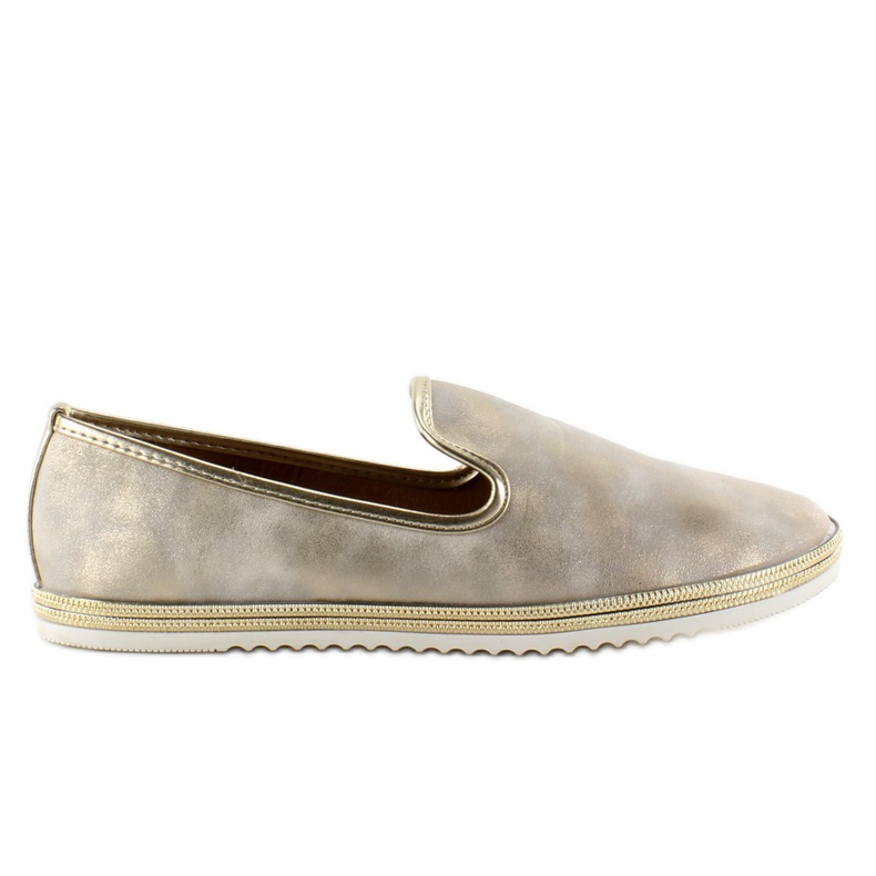 Eleganckie Slip-On Przecierany 6692 Złoty