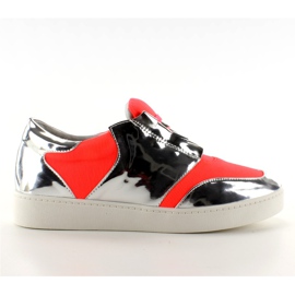 Buty Neonowo Lustrzane Gq2336 Orange szare pomarańczowe