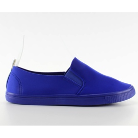 Stylowe trampki slip-on JX31 R. Blue niebieskie wielokolorowe