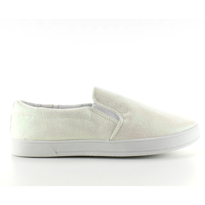 Opalizujące slipony JX35 White białe