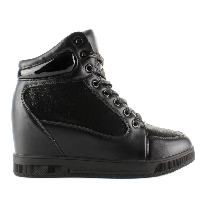 Sneakersy high top 2017-3 Czarny czarne