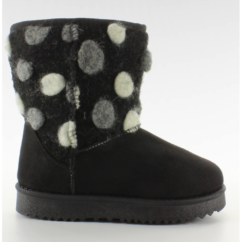 Dziecięce emusy z filcową cholewką Czarne