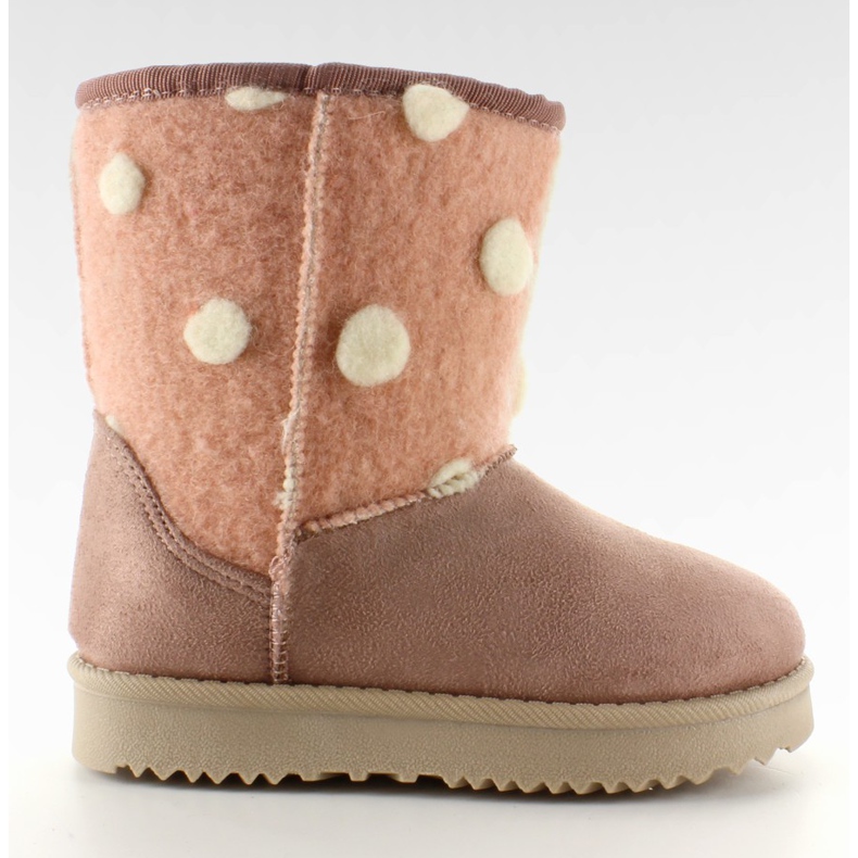 Dziecięce emusy z filcową cholewką Rosa różowe