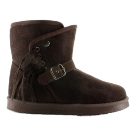 Emusy Damskie Z Frędzlami K1661504 Marron brązowe