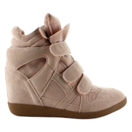 Sneakersy zamszowe JT19 Pink różowe