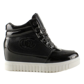 Sneakersy chanelki NB83P Black czarne