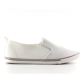 Licowe trampki slipon BL88P White białe