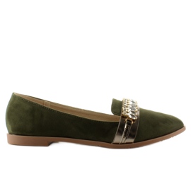 Eleganckie lordsy z cyrkoniami JH20P Green zielone