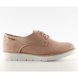 Mokasyny na sportowej podeszwie 7127 Pink różowe