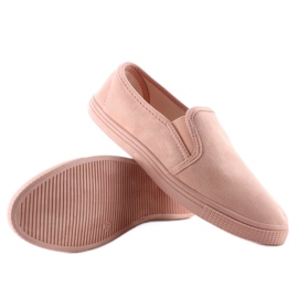 Mięciutkie trampki slip-on JX40P pink różowe
