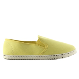 Trampki slip-on z taśmą 991-Y yellow żółte