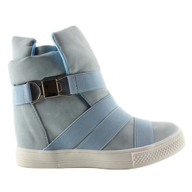 Sneakersy z gumowymi paskami AF24 Blue niebieskie