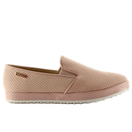 Slipony snake matt 8183 Pink różowe