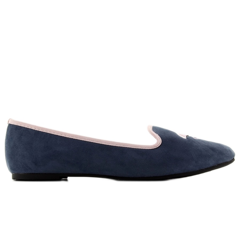 Lordsy z flamingiem 1179 navy niebieskie