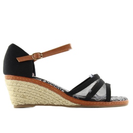 Sandały Espadryle 6M-2 Black czarne
