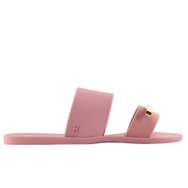 Eleganckie klapki meliski KM123 D. peach różowe