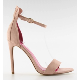 Sandałki na szpilce Mickey 1900 rose różowe