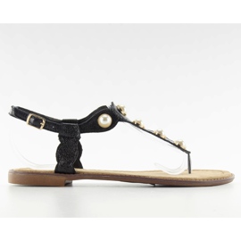 Japonki z dużymi perełkami LL-75 Black czarne