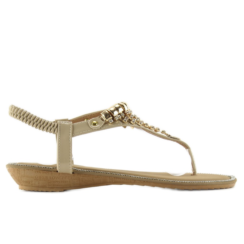 Sandałki bogato zdobione 2017-32 grey szare